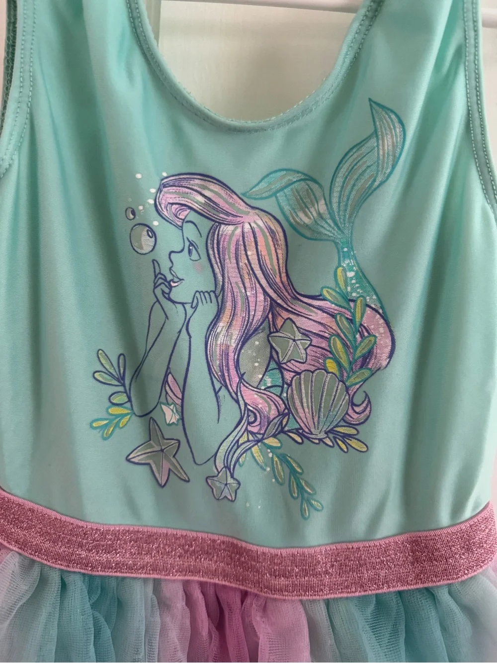Disney Little Mermaid Tulle Dress Costume Dress Up Dress